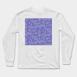 Very Peri Dotted Magnolias Long Sleeve T-Shirt